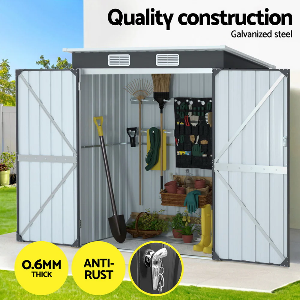 Garden Shed 1.62x1M Outdoor Storage Tool Workshop House Shelter - Image 4