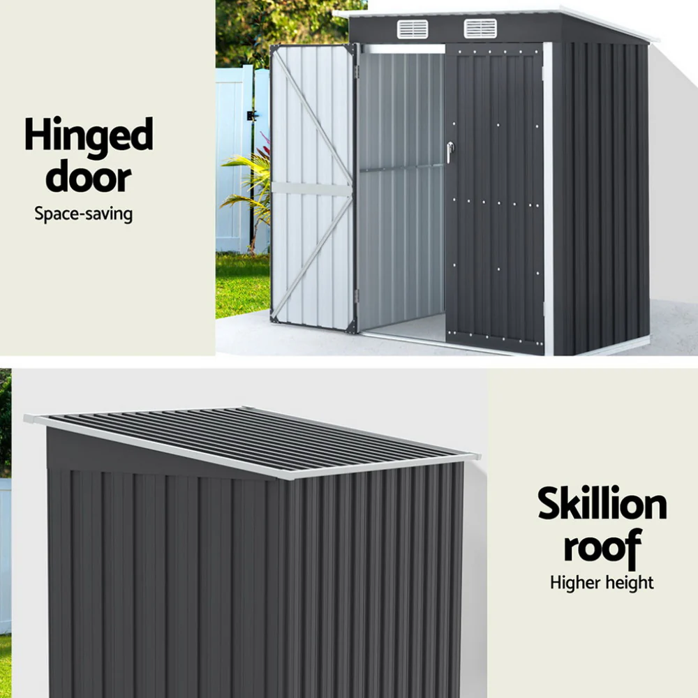 Garden Shed 1.62x1M Outdoor Storage Tool Workshop House Shelter - Image 5