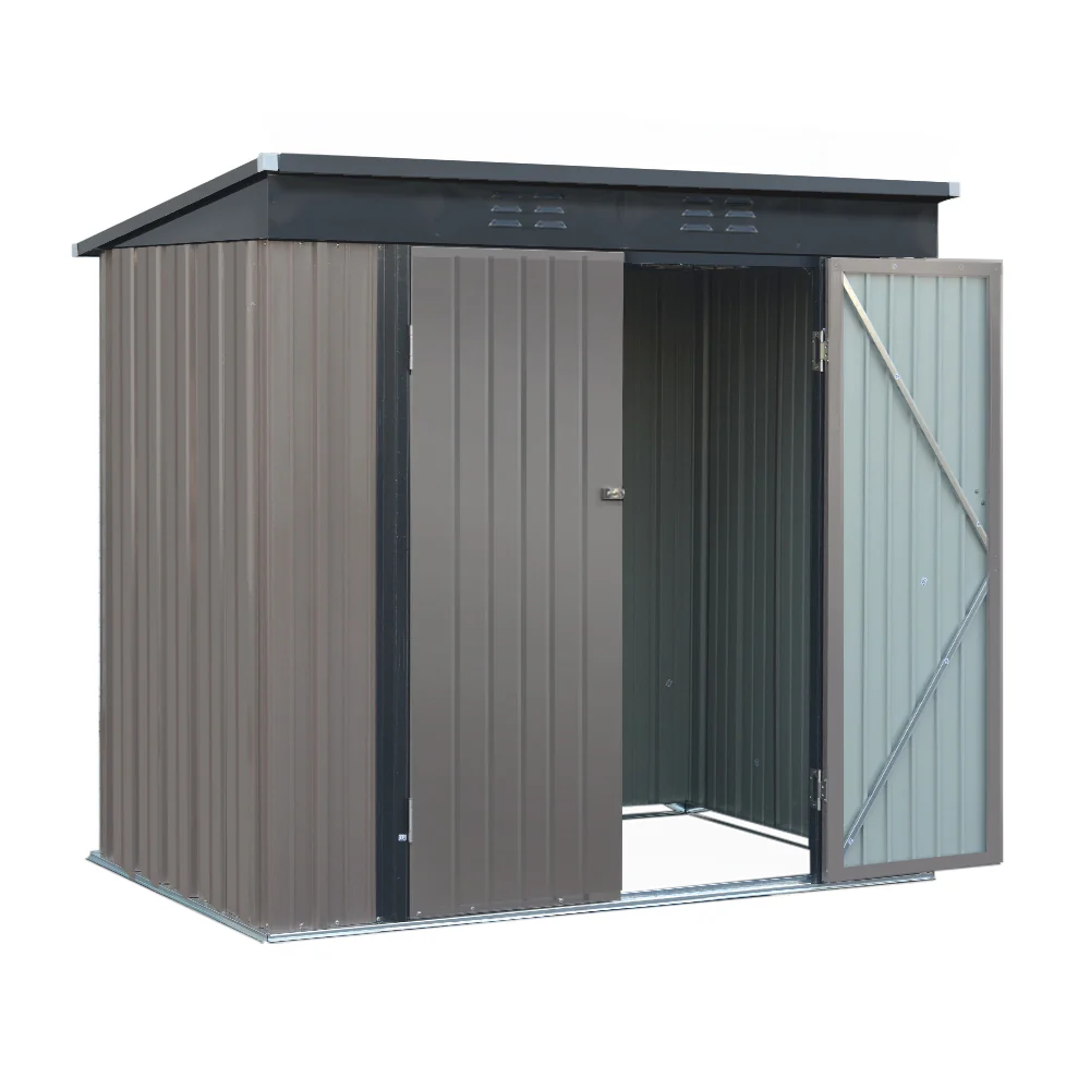 Garden Shed 1.95x1.31M Sheds Outdoor Storage Steel Workshop House Tool Double Door - Image 7