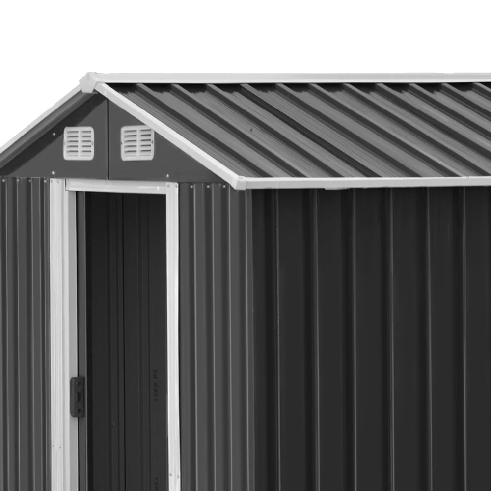 Garden Shed 2.58x3.14M w/Metal Base Sheds Outdoor Storage Workshop Shelter Sliding Door - Image 5