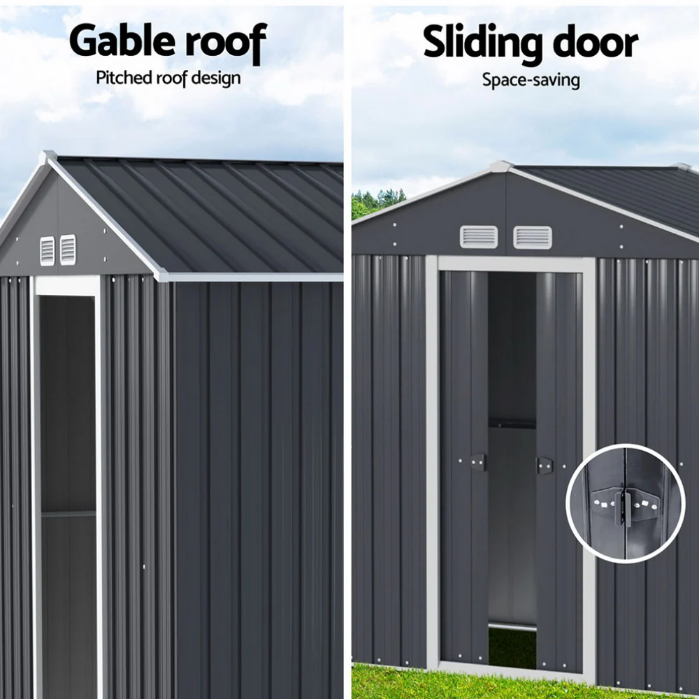 Garden Shed 3.22x1.96M Outdoor Storage Tool Workshop House Shelter - Image 5