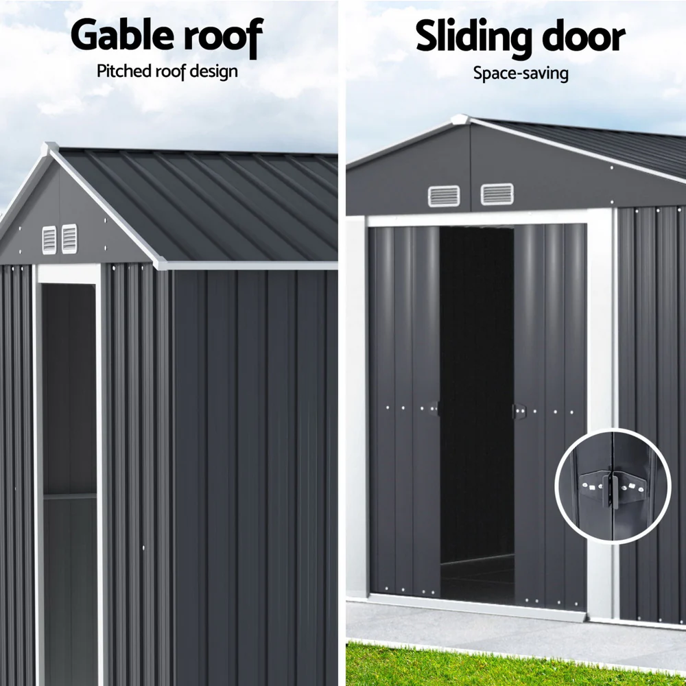 Garden Shed 3x3M Outdoor Storage Tool Workshop House Shelter - Image 5
