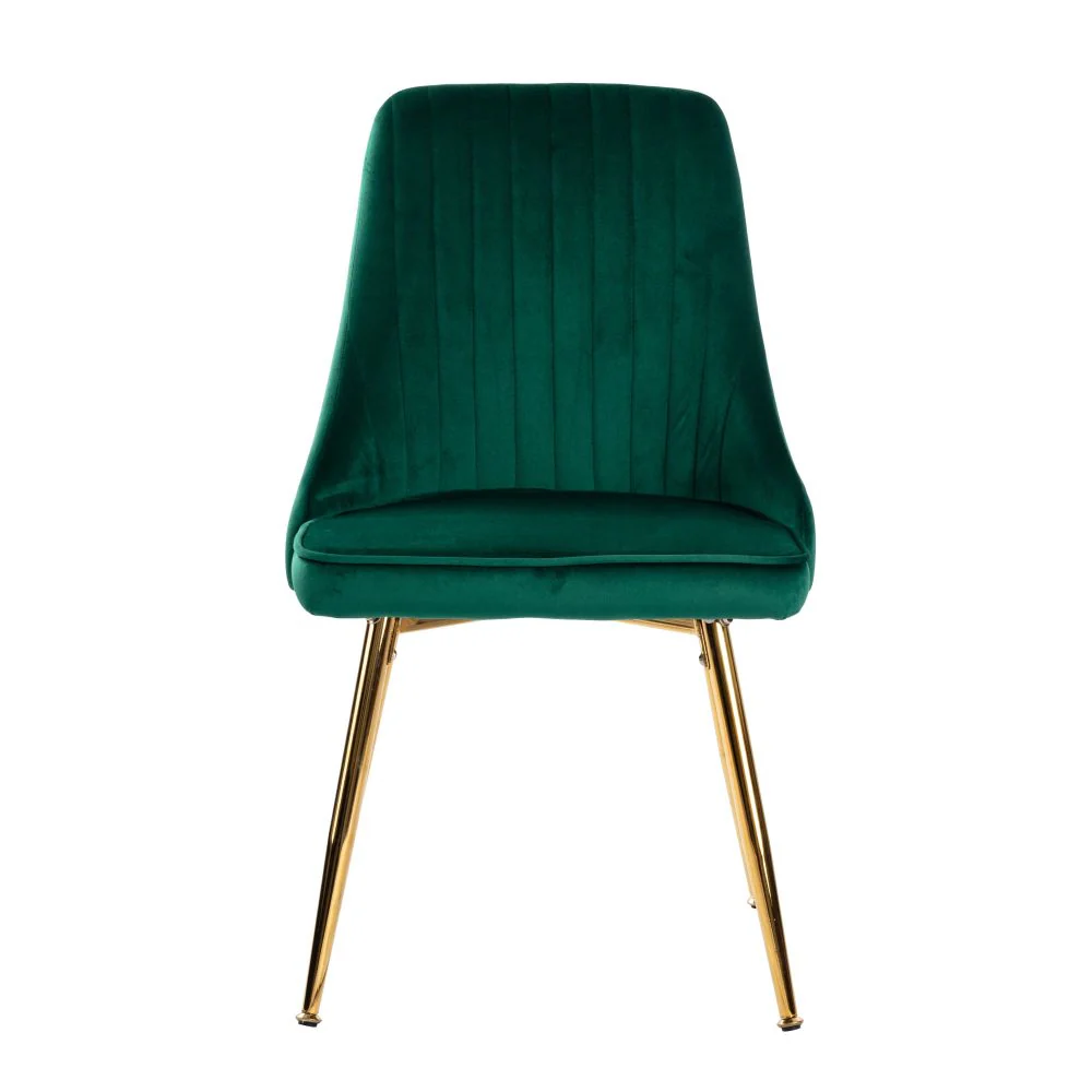 Genevieve Dining Set With 4 Green Velvet Chairs - Image 5
