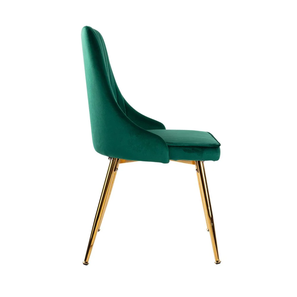 Genevieve Dining Set With 4 Green Velvet Chairs - Image 7