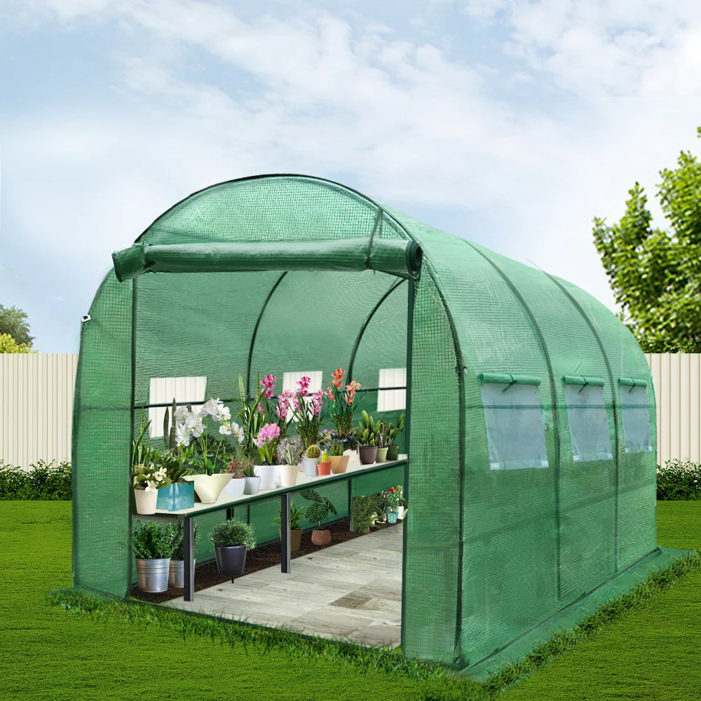 Greenhouse Garden Shed Green House 3X2X2M Greenhouses Storage Lawn - Image 7