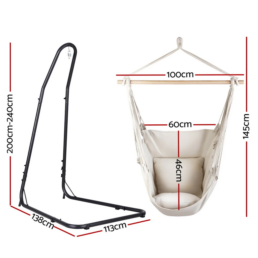 Hammock Chair with Heavy Duty Steel Stand - Image 2
