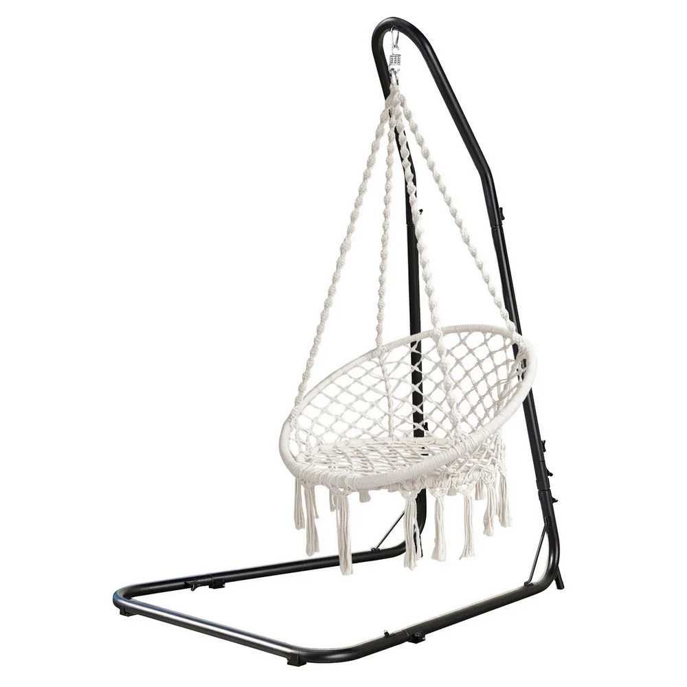 Hammock Hanging Chair with Steel Stand - Image 3