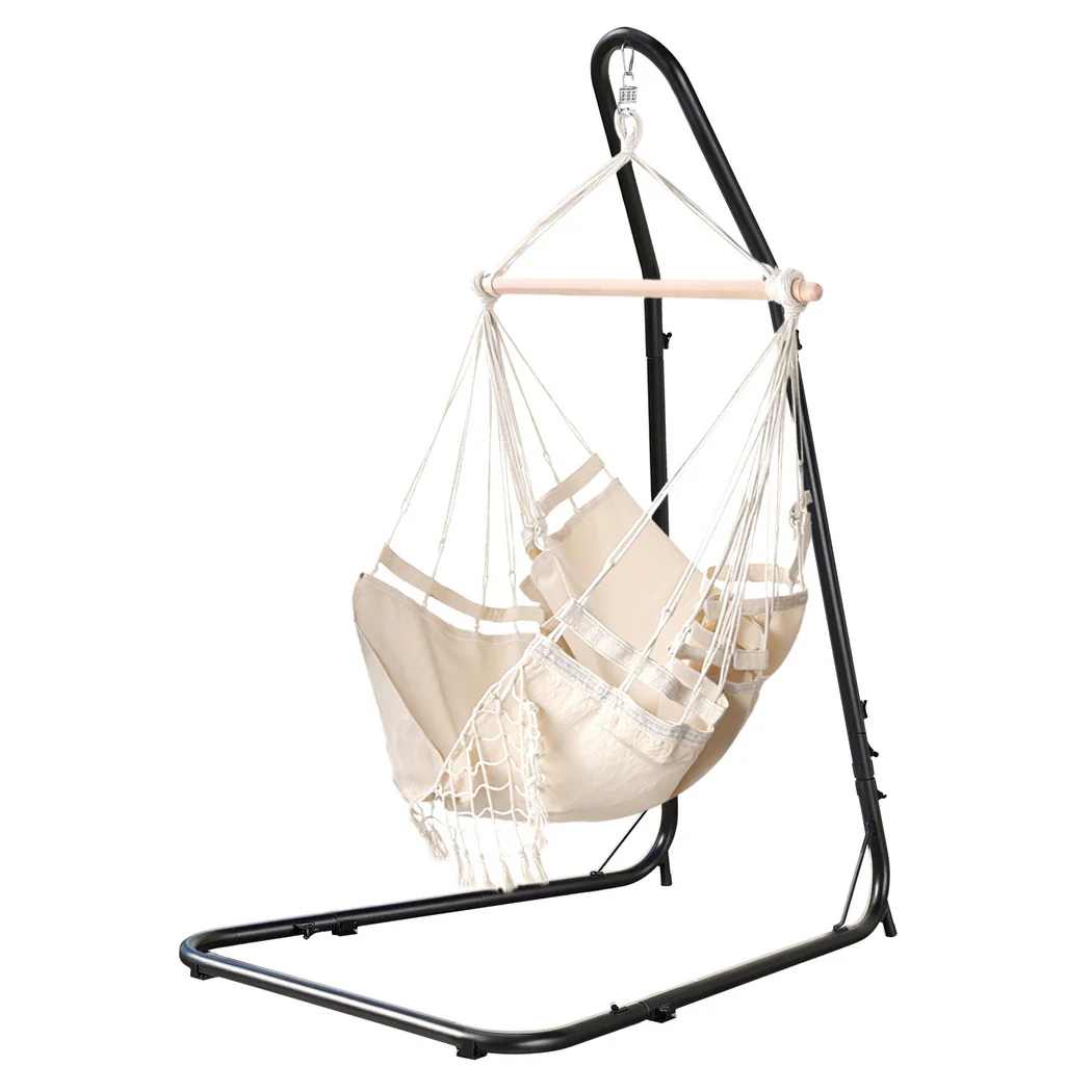 Hammock Hanging Chair with Steel Stand - Image 3