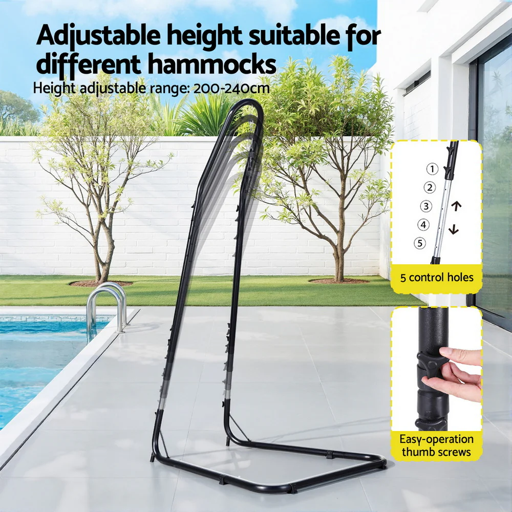 Hammock Hanging Chair with Steel Stand - Image 6