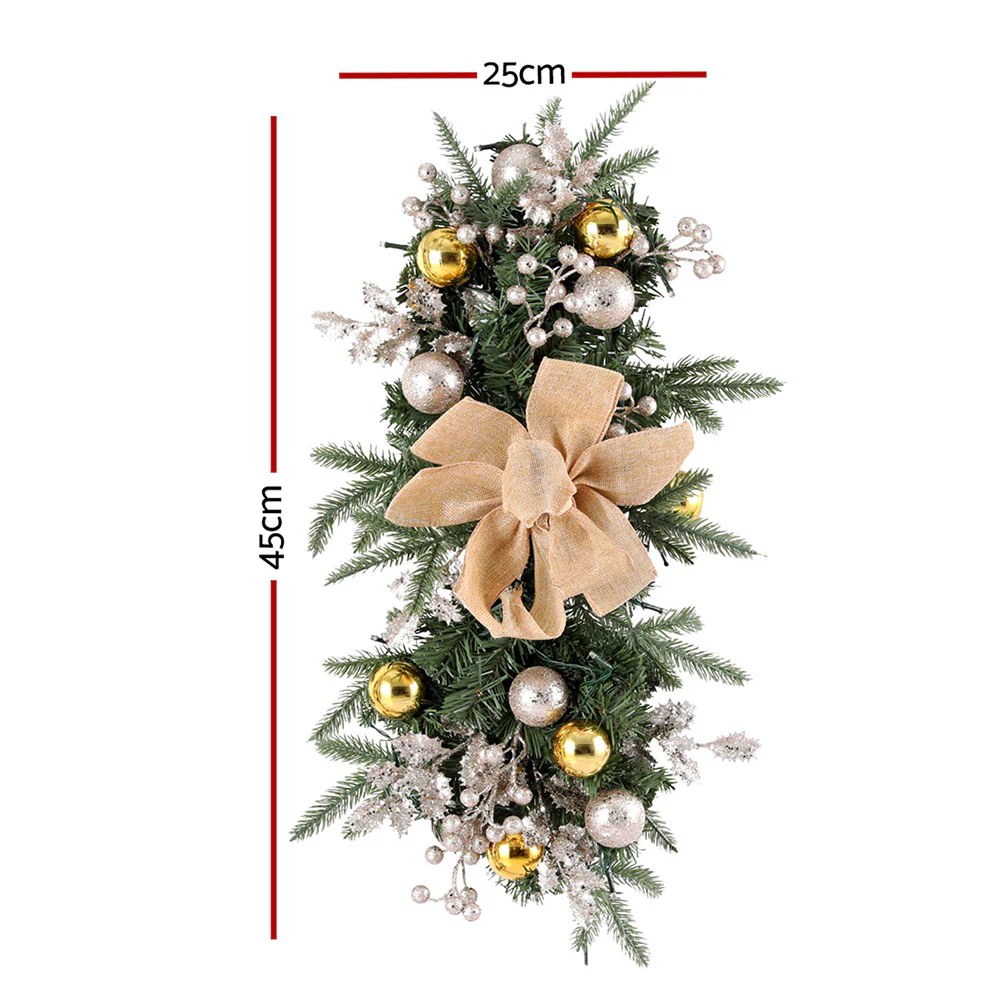 Hanging Christmas Garland 45cm Staircase Door Party Decor - Image 2
