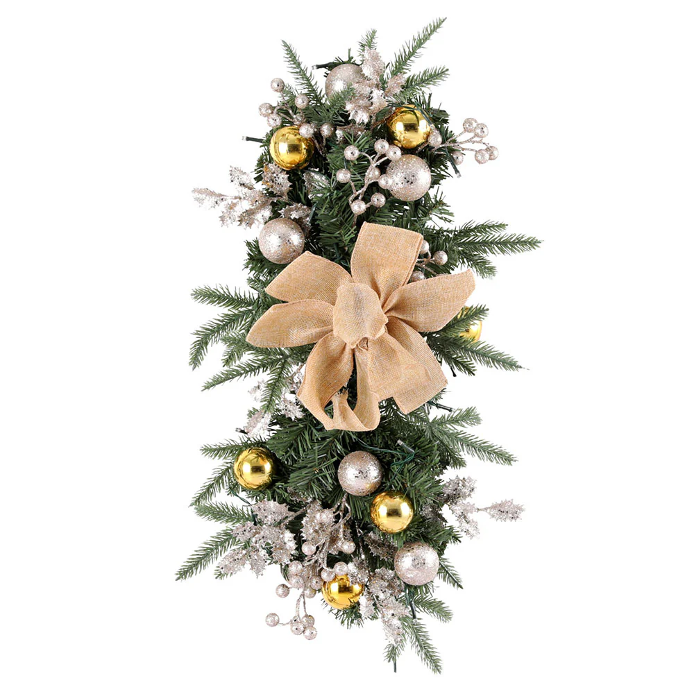 Hanging Christmas Garland 45cm Staircase Door Party Decor - Image 3