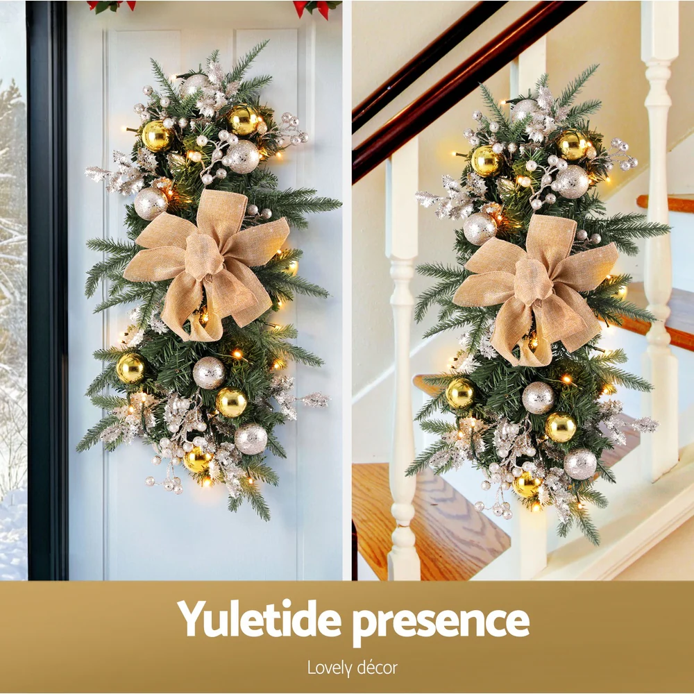 Hanging Christmas Garland 45cm Staircase Door Party Decor - Image 6
