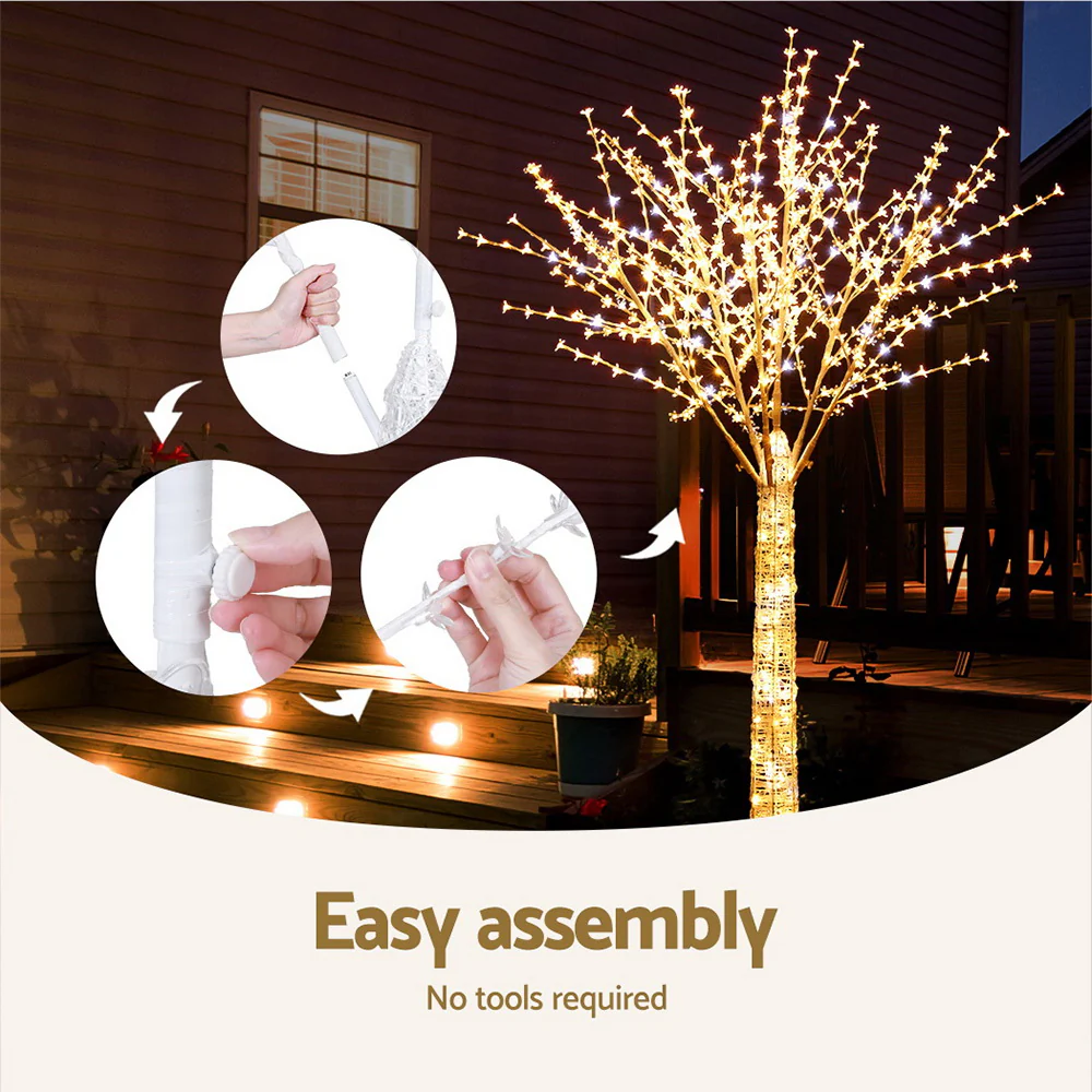 LED Christmas Tree 2.1M 780 LED Lights Cherry Blossom Trees Xmas Decor - Image 6