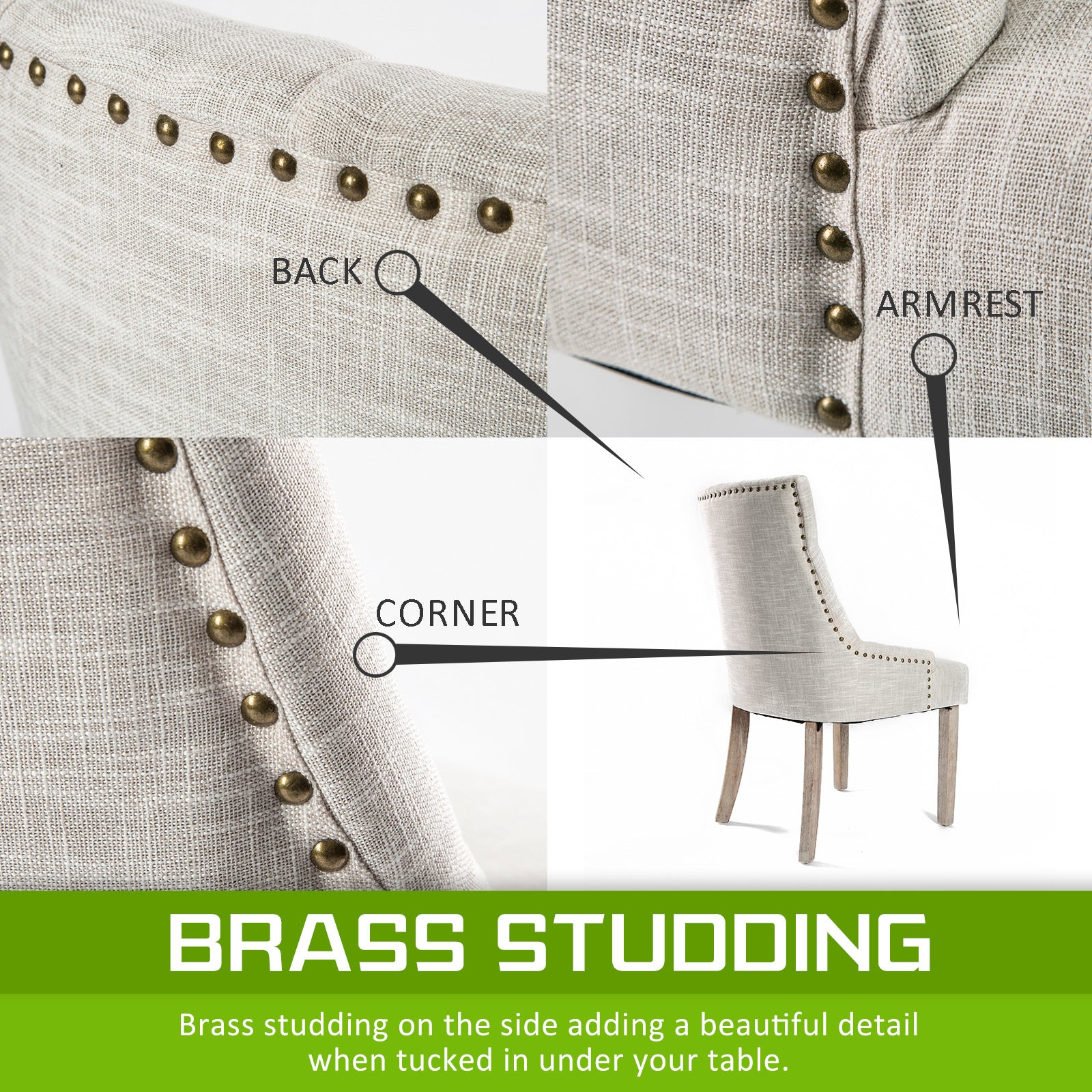 Lisette Amour French Provincial Dining Chair - Cream - Image 6
