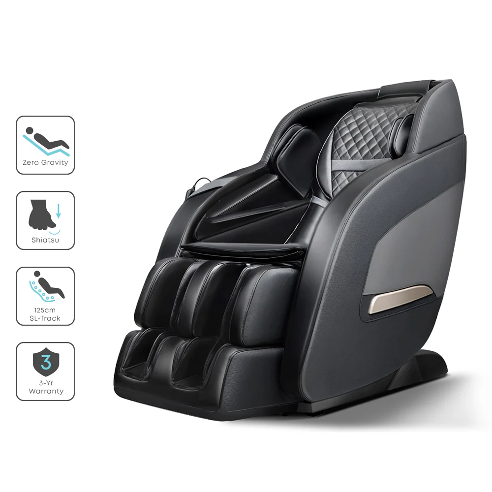 Massage Chair Electric Recliner Massager Black Decima - Image 7