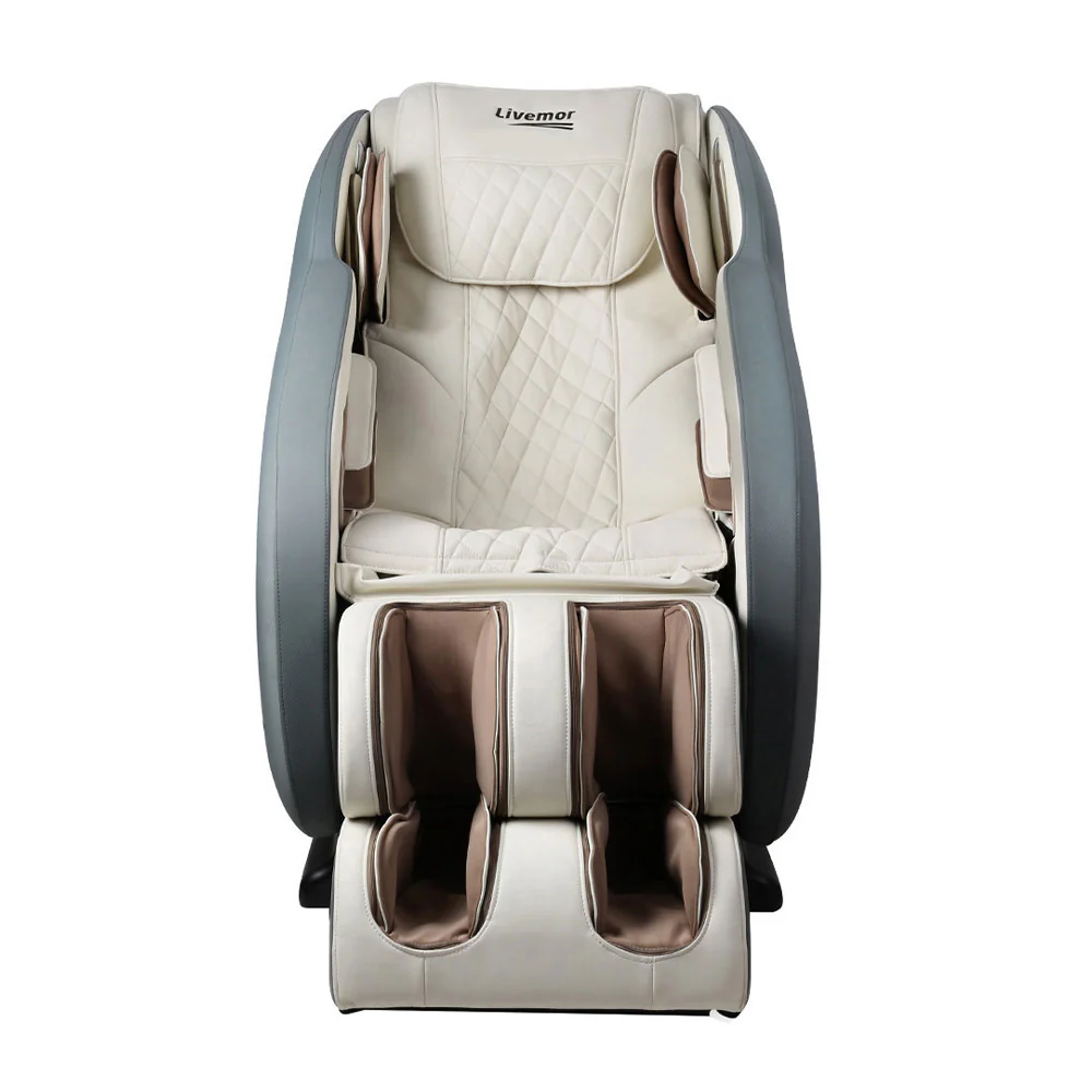 Massage Chair Electric Recliner Massager Grey Ozeni - Image 3