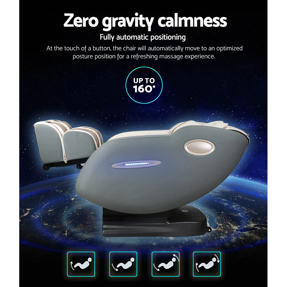 Massage Chair Electric Recliner Massager Grey Ozeni - Image 5