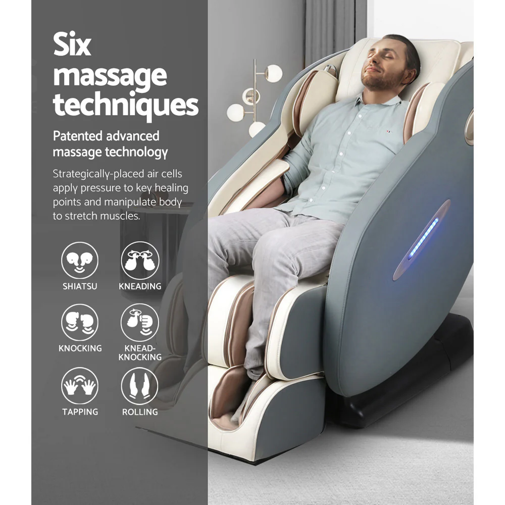 Massage Chair Electric Recliner Massager Grey Ozeni - Image 6