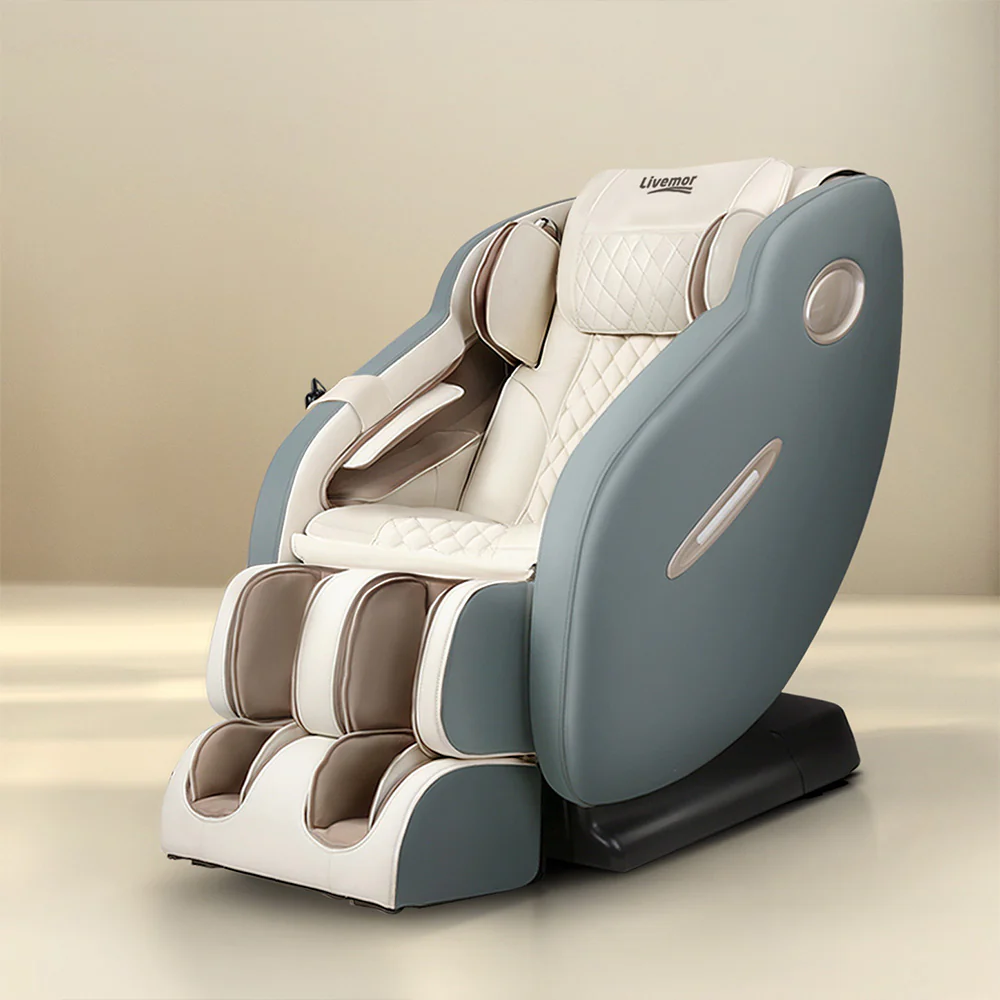 Massage Chair Electric Recliner Massager Grey Ozeni - Image 8