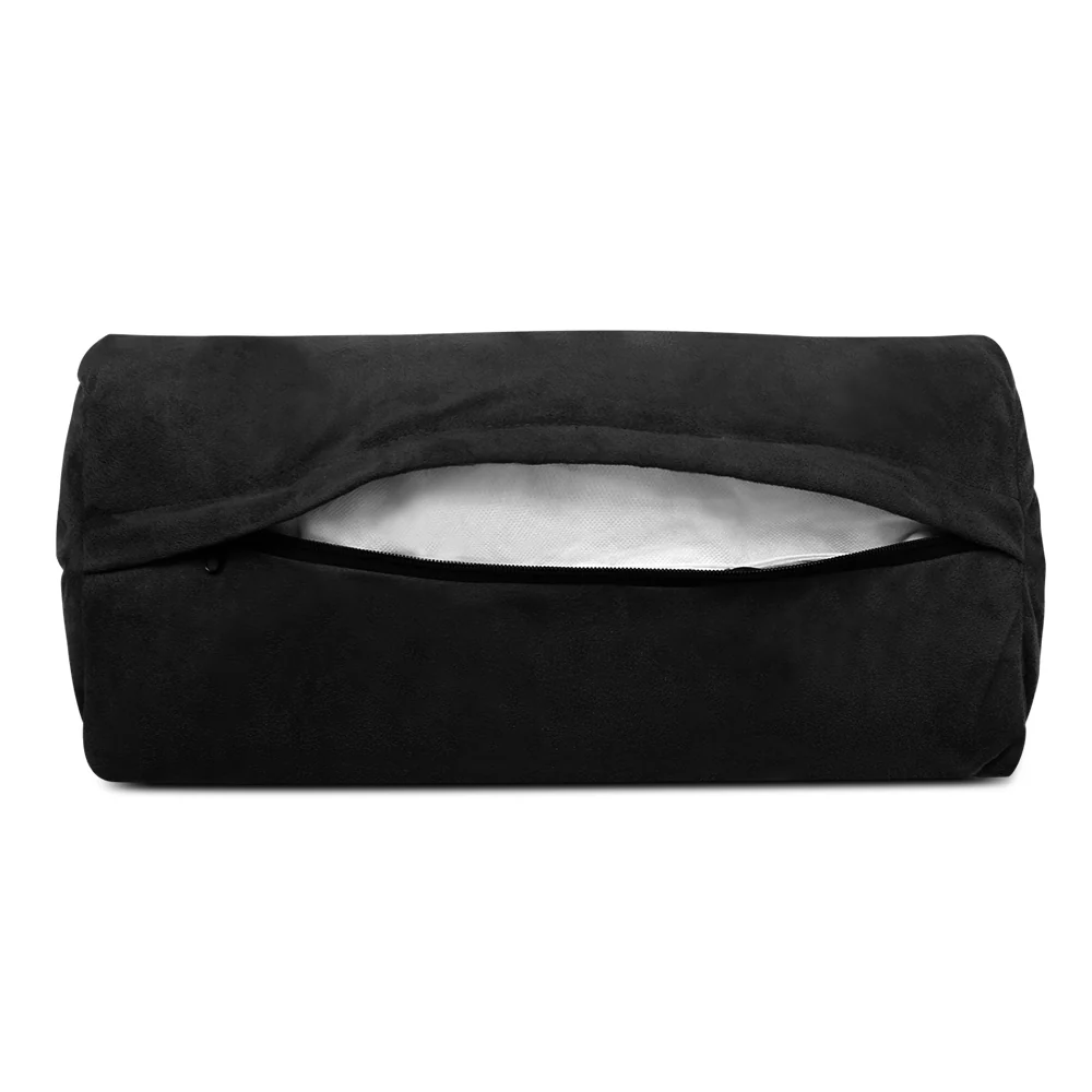 Lounge Sofa Bed 2-seater Charcoal Suede - Image 7