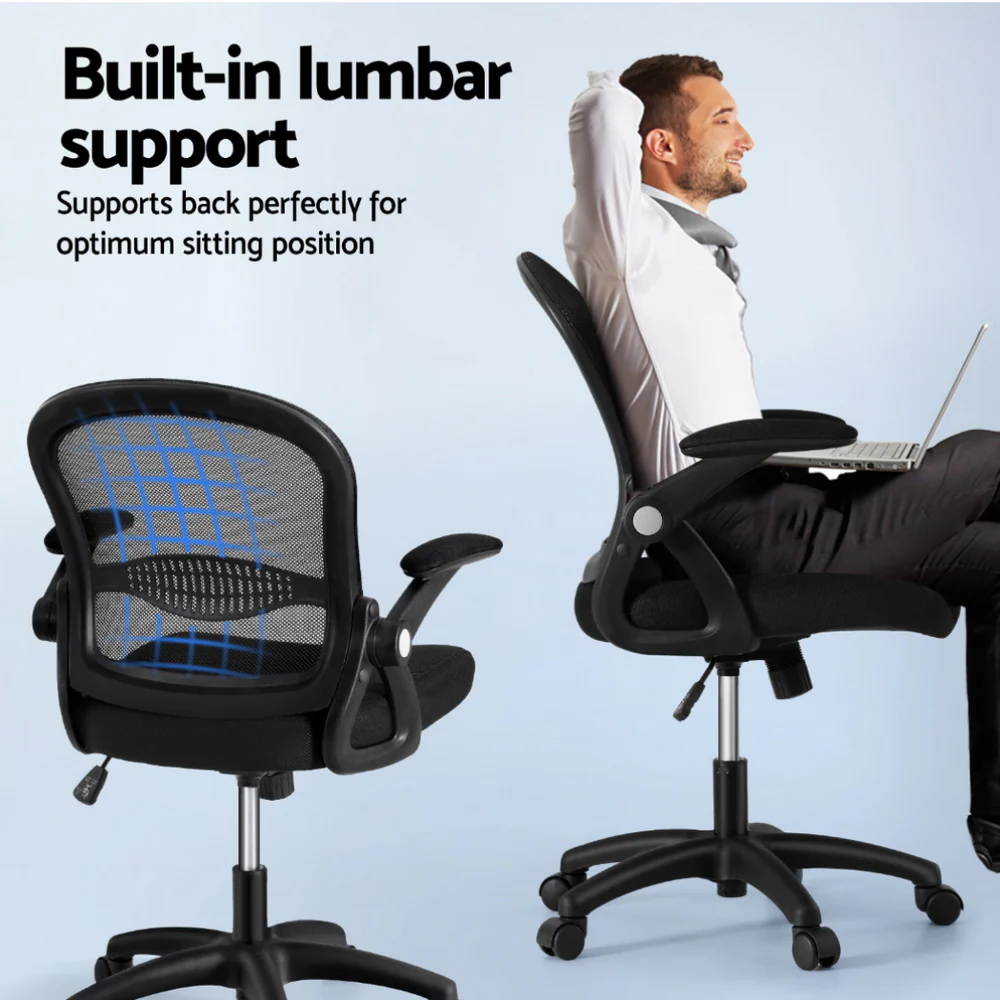 Mesh Office Chair Computer Gaming Desk Chairs Work Study Mid Back - Image 5