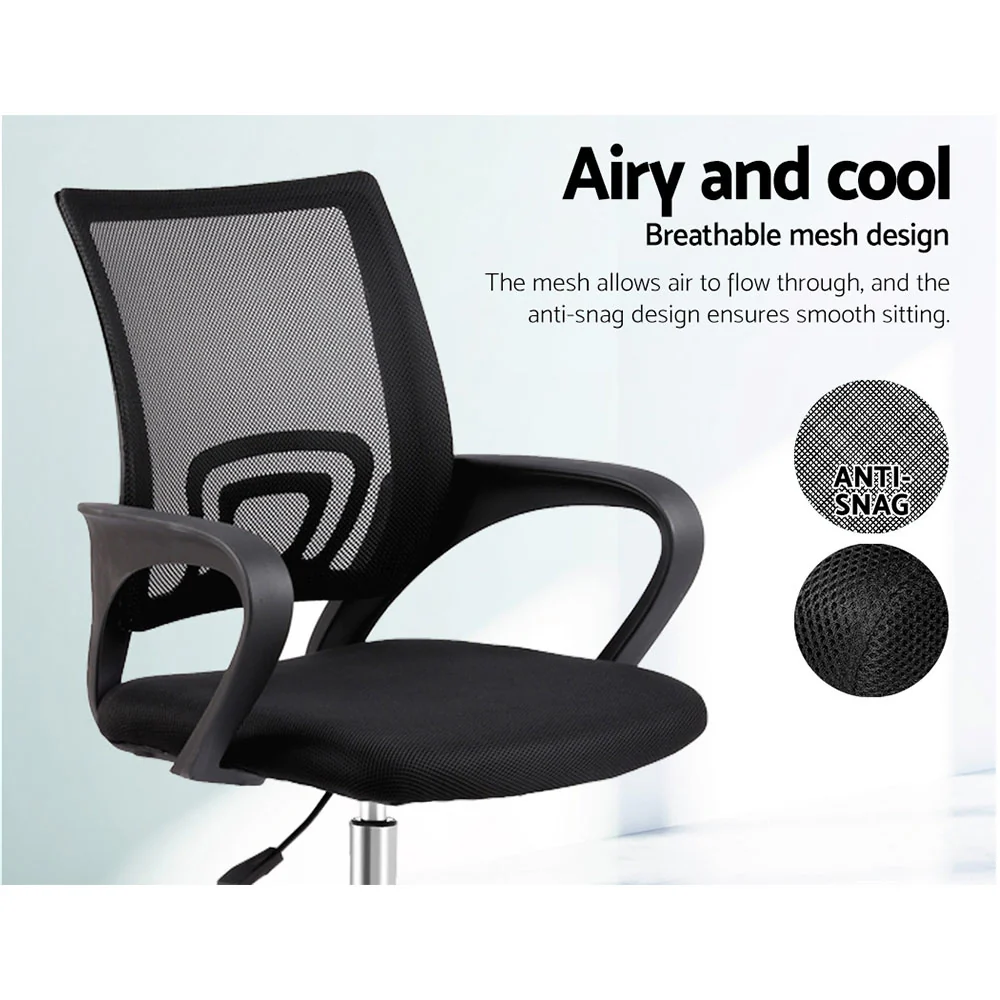 Mesh Office Chair Mid Back Black - Image 4