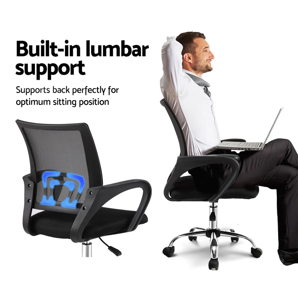 Mesh Office Chair Mid Back Black - Image 5