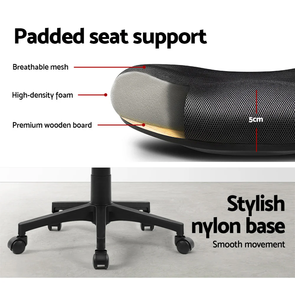 Mesh Office Chair Mid Back Black - Image 6
