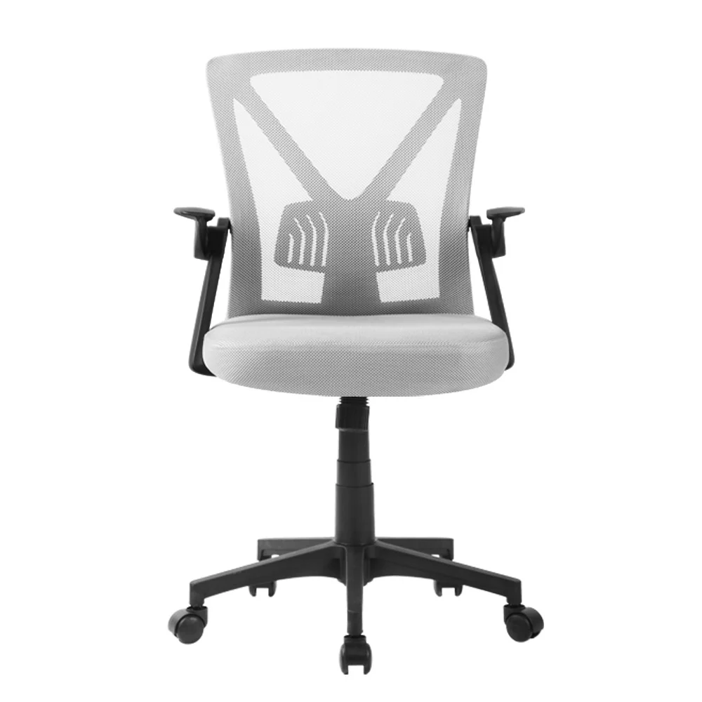 Mesh Office Chair Mid Back Grey - Image 3
