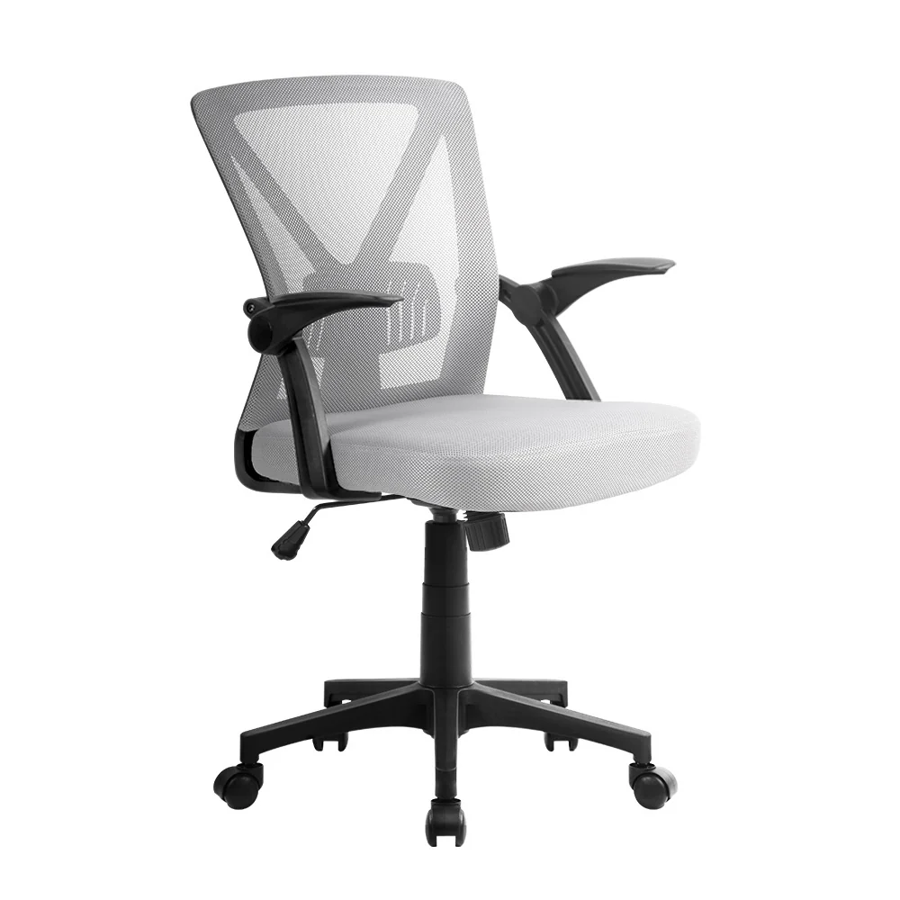 Mesh Office Chair Mid Back Grey - Image 7