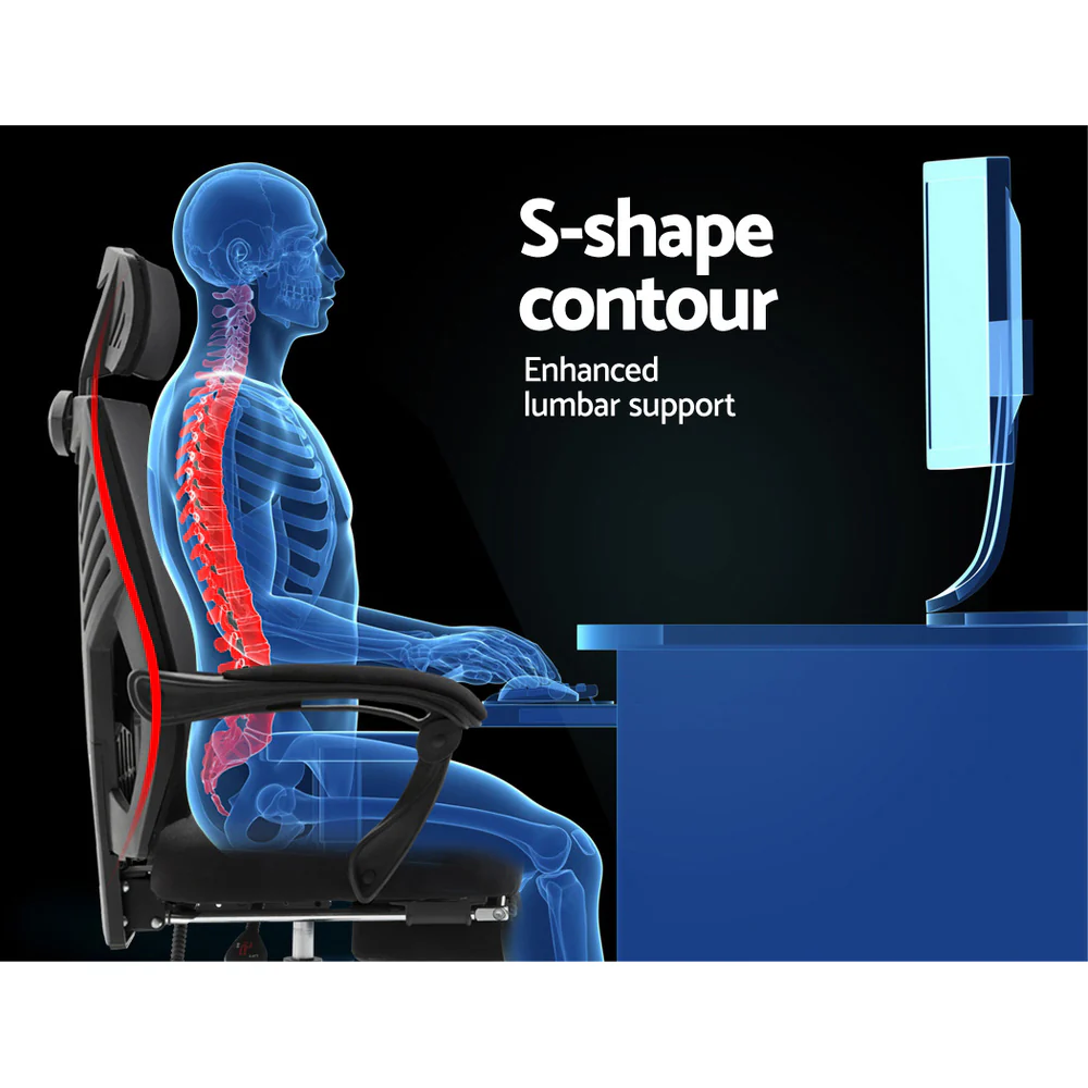 Mesh Office Chair Recliner Black - Image 4