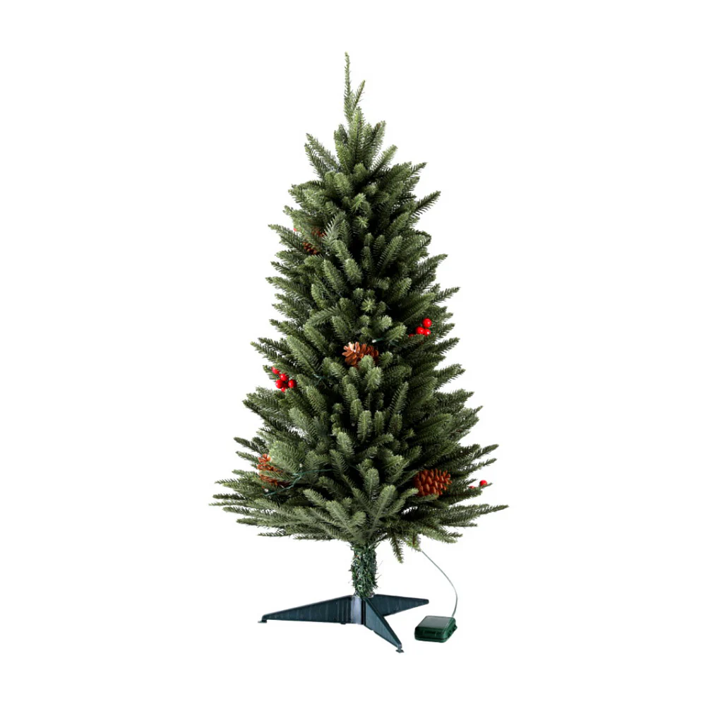 60CM Mini Christmas Tree – 52 Tips – Pre-lit 50 LED Lights - Image 3