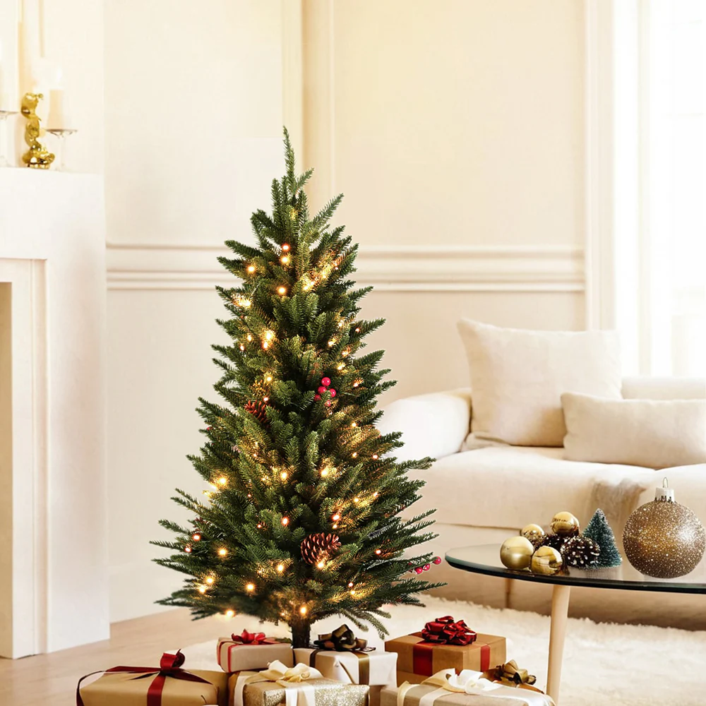60CM Mini Christmas Tree – 52 Tips – Pre-lit 50 LED Lights - Image 7