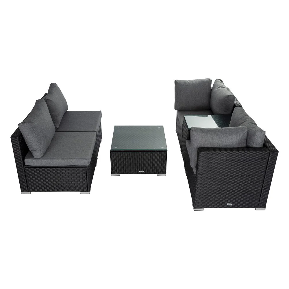 Modular Outdoor Lounge Set-9pcs Sofa, Armchairs and Coffee Table - Image 7