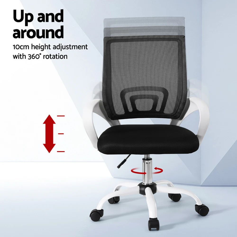 Office Chair Mesh Computer Gaming Desk Chairs Work Study Mid Back - Image 4