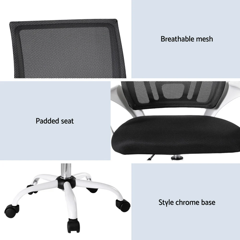 Office Chair Mesh Computer Gaming Desk Chairs Work Study Mid Back - Image 6