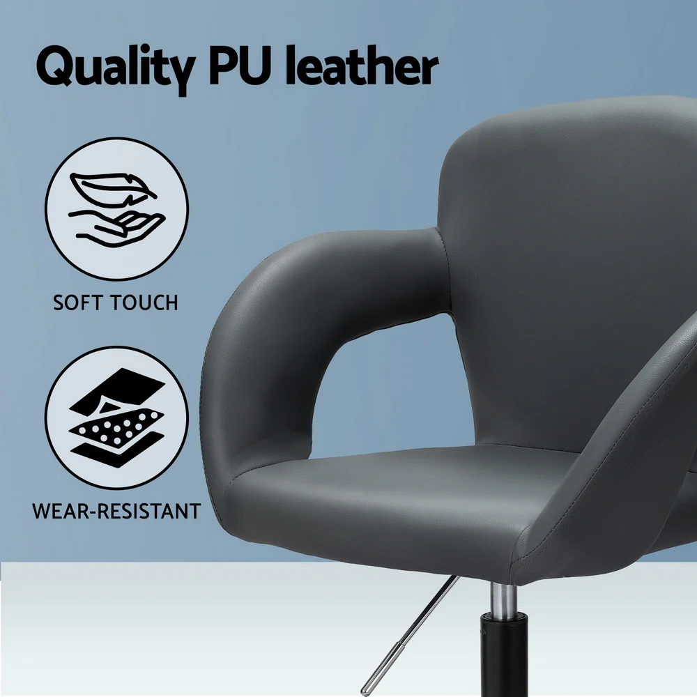 Office Chair Mid Back Grey - Image 5