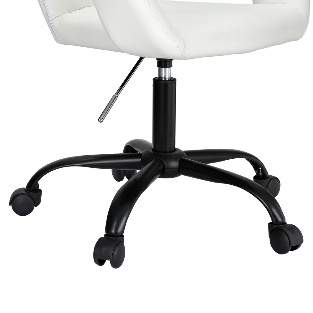 Office Chair Mid Back White - Image 4
