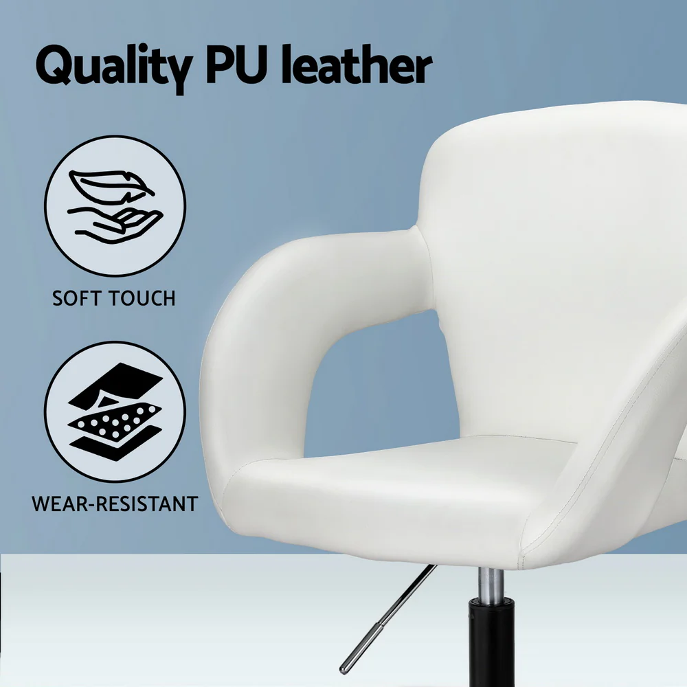 Office Chair Mid Back White - Image 5