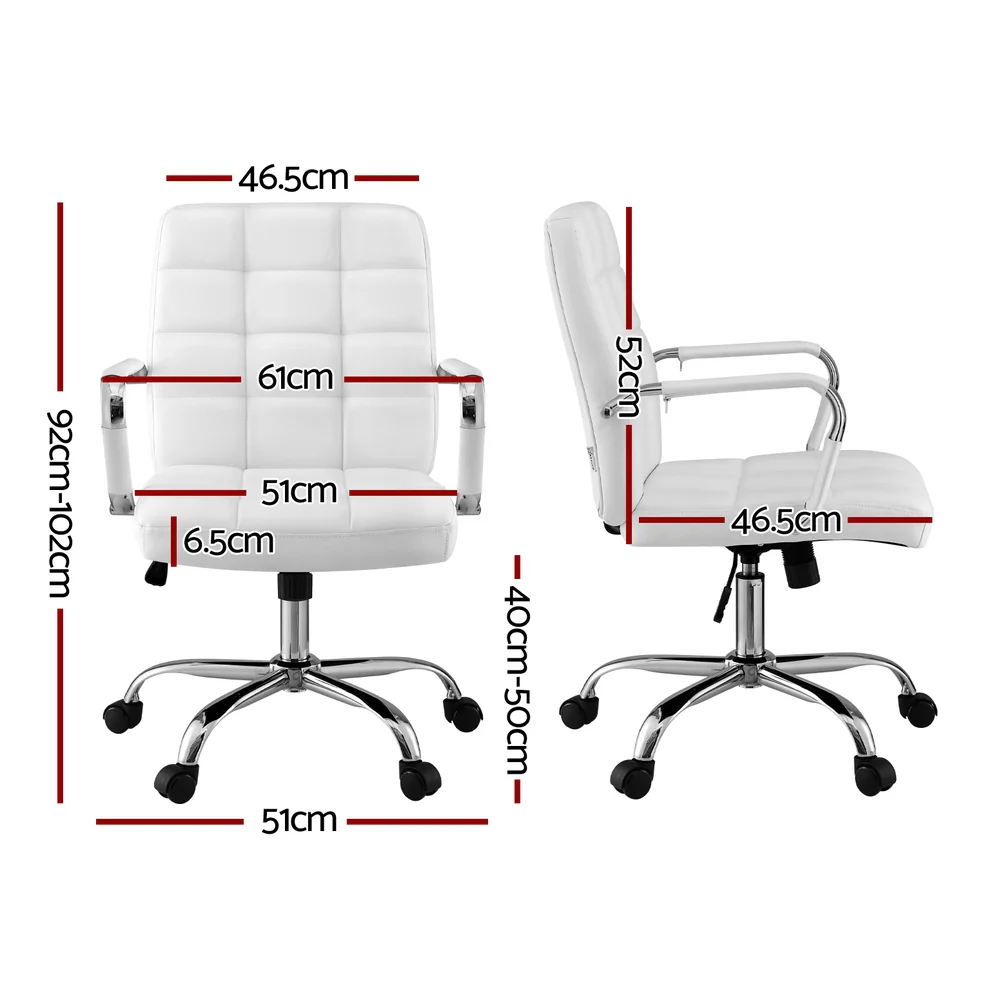 Office Chair Seat PU Work Computer Desk Chairs - Image 2