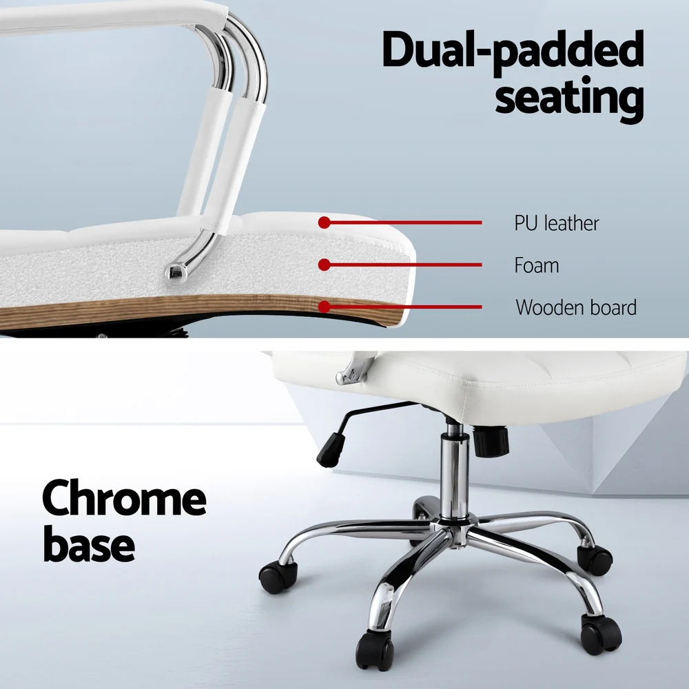 Office Chair Seat PU Work Computer Desk Chairs - Image 6