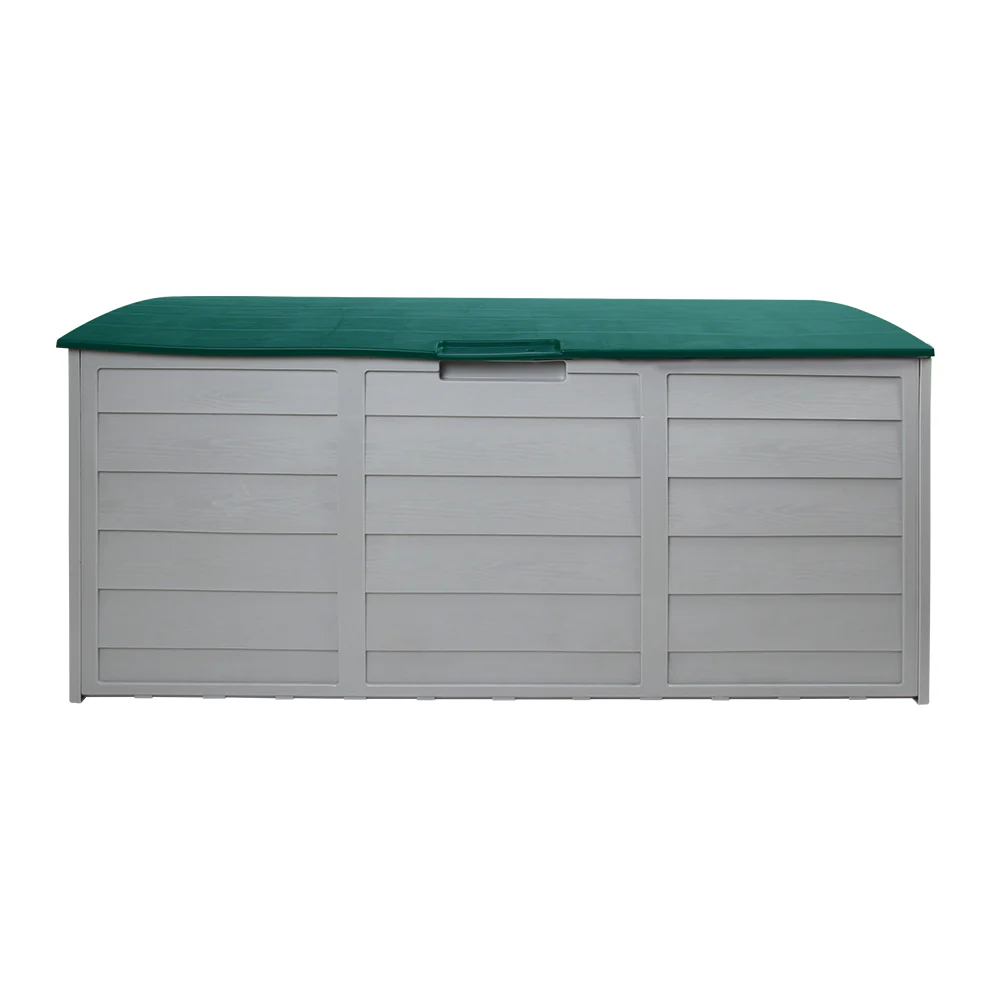 Outdoor Storage Box 290L Lockable Organiser Garden Deck Shed Tool Green - Image 3