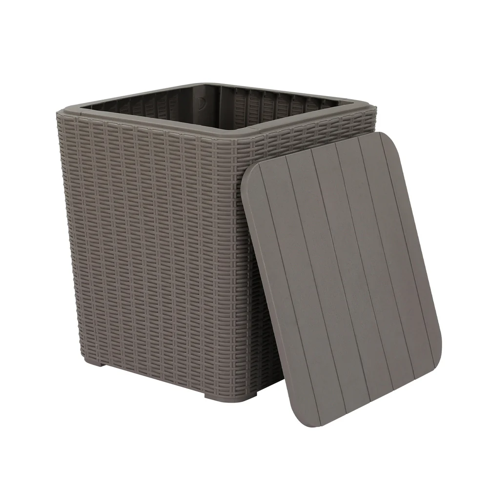 Outdoor Storage Box 43L Container Side Table Garden Bench Tool Sheds - Image 3