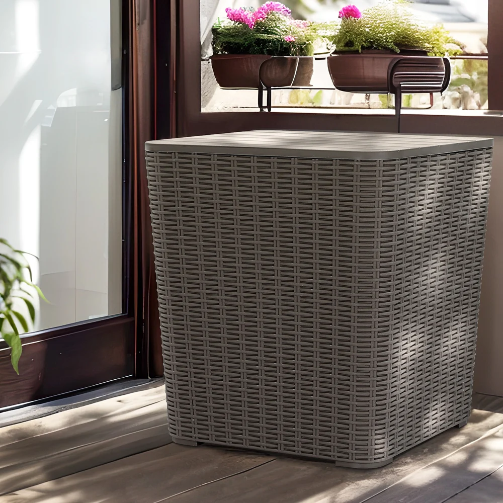 Outdoor Storage Box 43L Container Side Table Garden Bench Tool Sheds - Image 7