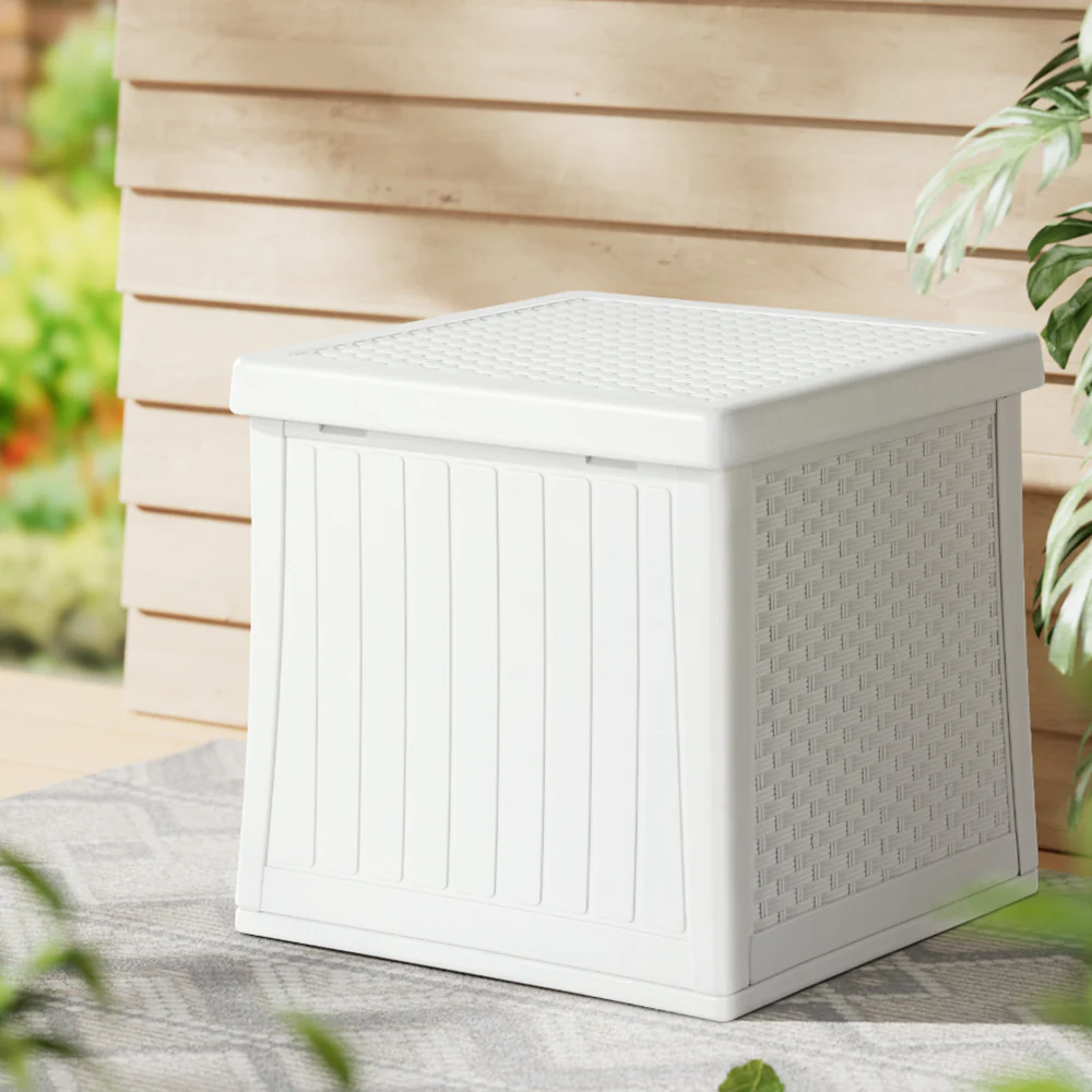 Outdoor Storage Box 56L Container Lockable Indoor Garden Toy Tool Shed - Image 7
