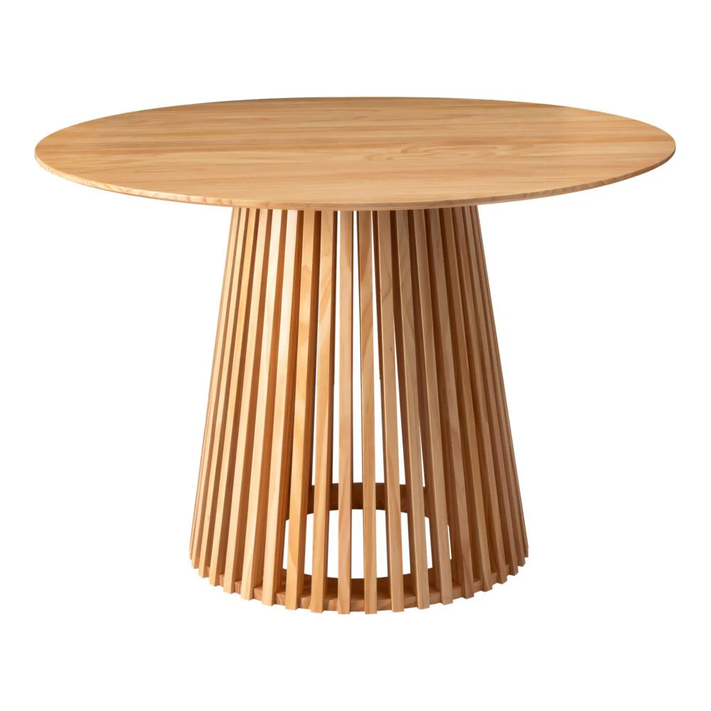 Palmer Sleek Silhouette Dining Table - Natural Wood - Image 3