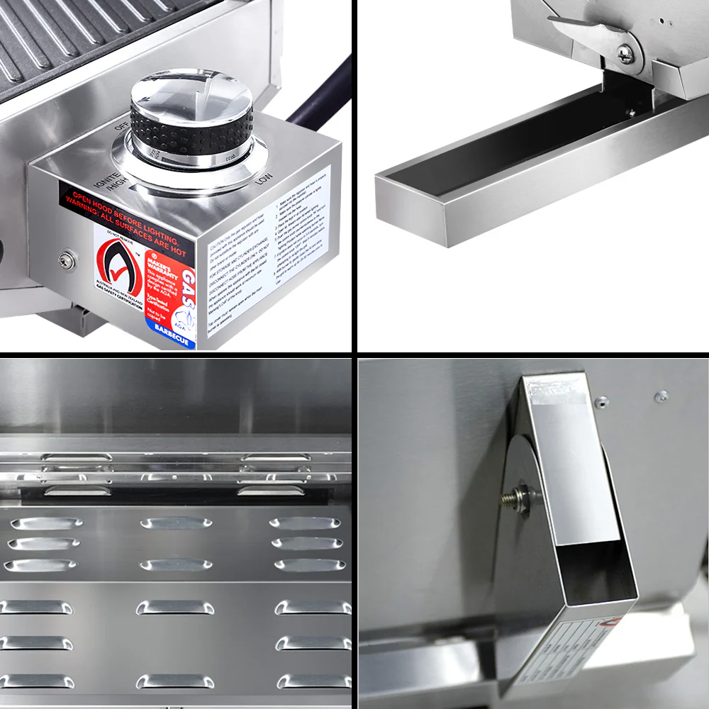 Portable Gas BBQ Grill with Double Sided Plate - Image 7