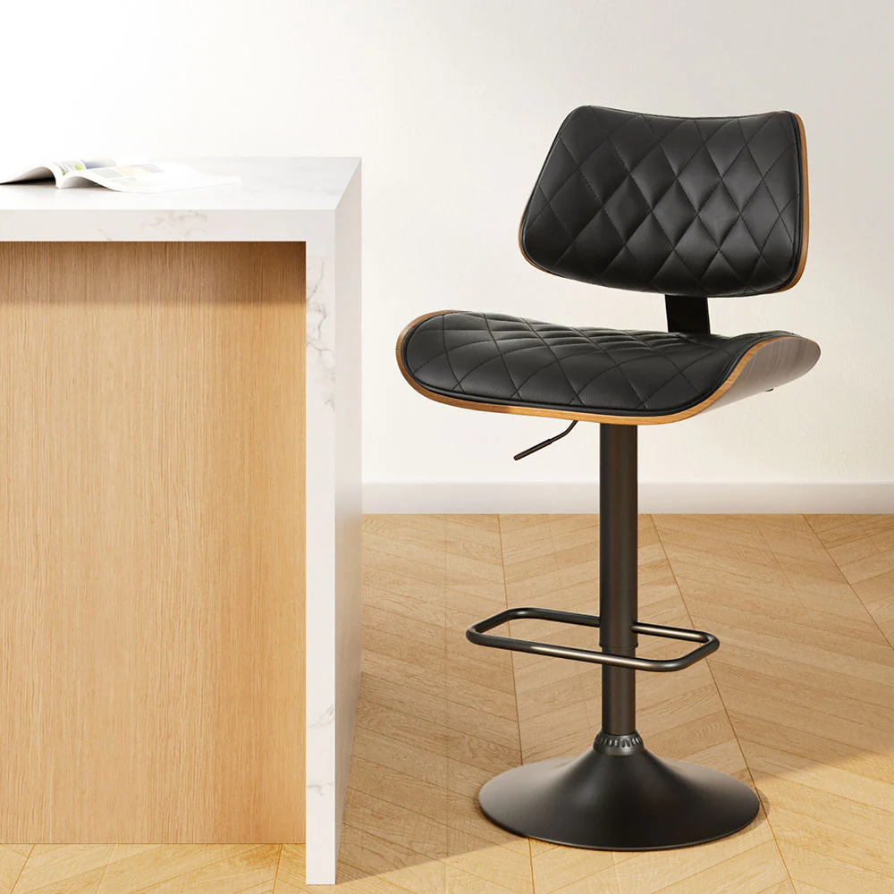 Quentin Gas Lift Bar Stool - Black - Image 7