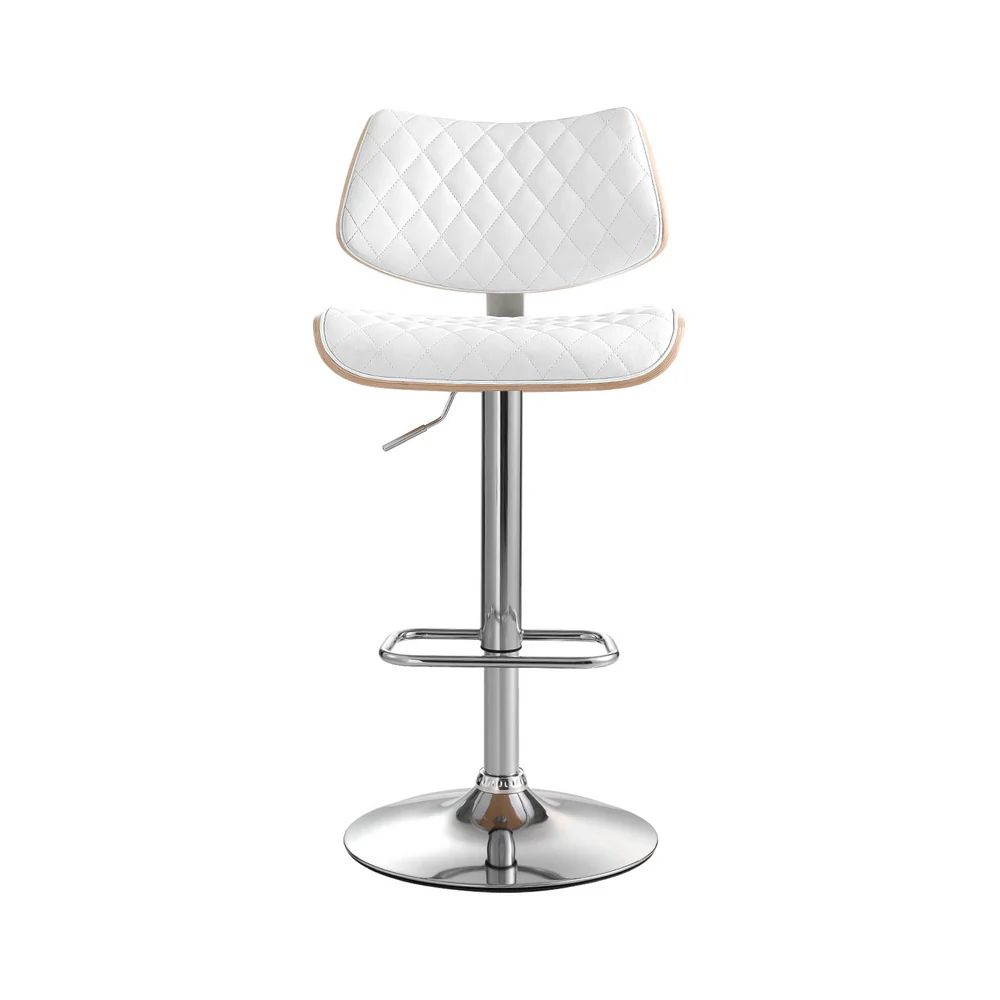 Quentin Gas Lift Bar Stool - White - Image 3