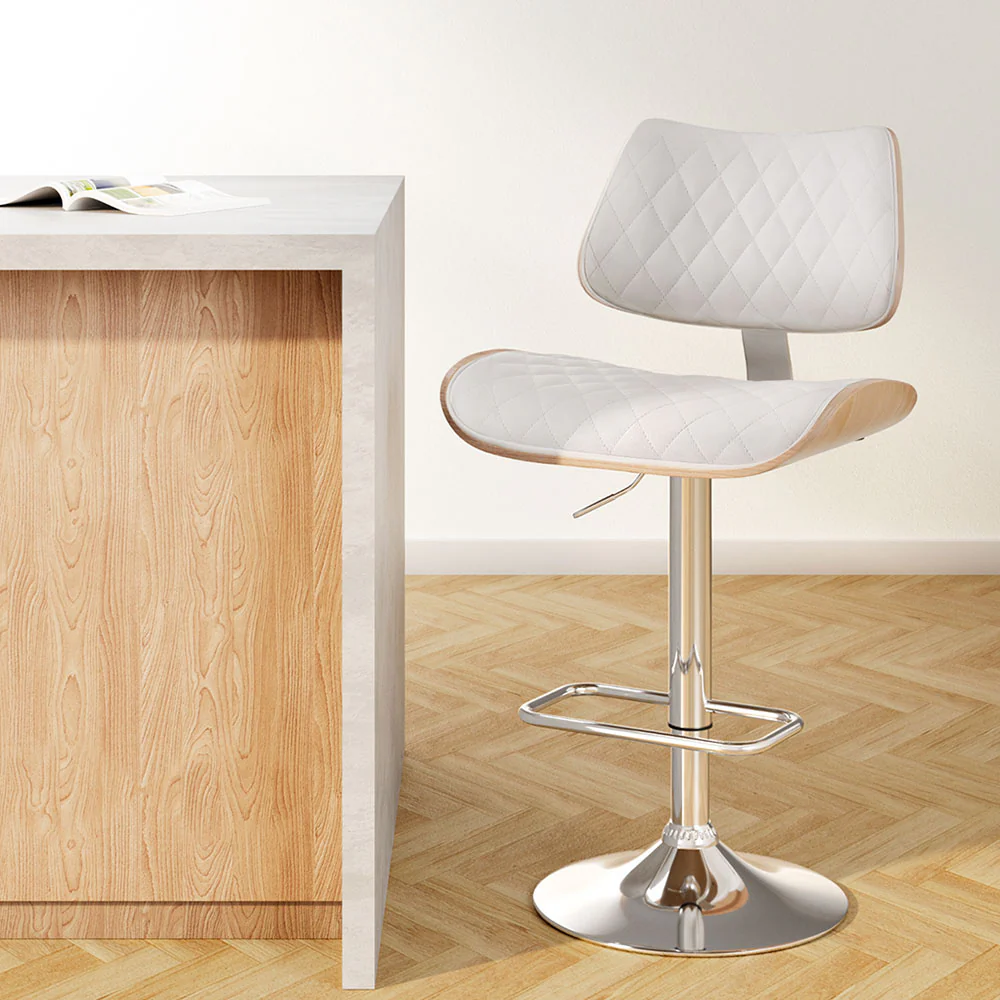 Quentin Gas Lift Bar Stool - White - Image 7